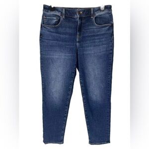 Talbots Jeans Womens Sz 8 Everyday Relaxed 34x27 Stretch Ankle Length Mid Rise
